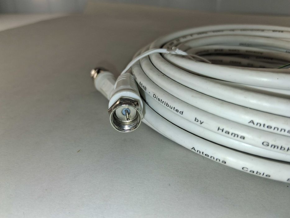 N125 Kabel Antenowy SAT Hama 10 M F-Plug 85 DB Classic Line