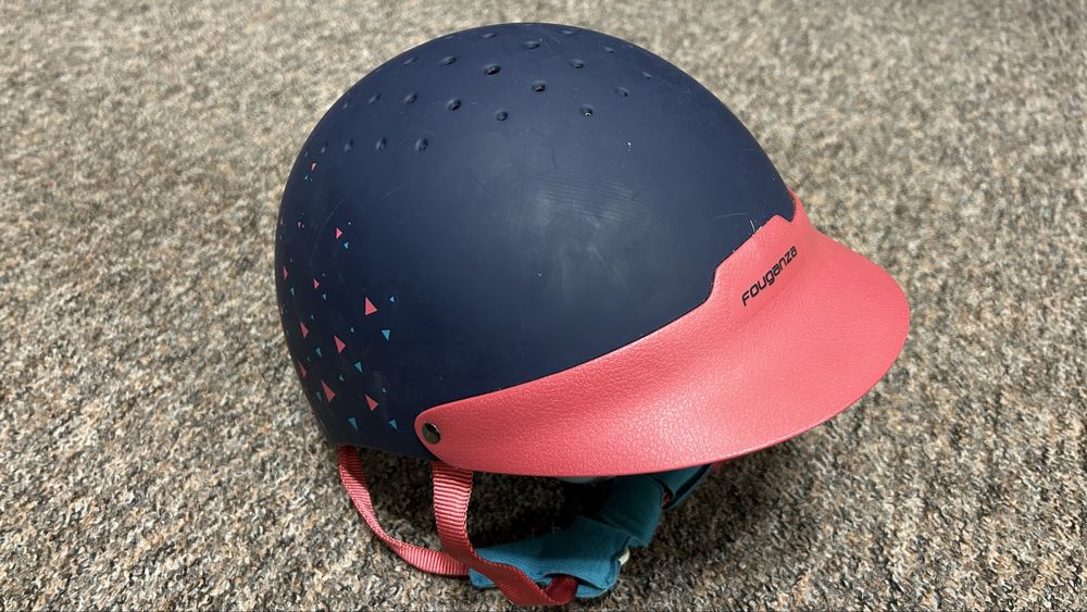 Toczek kask jeździecki Fouganza 52-55