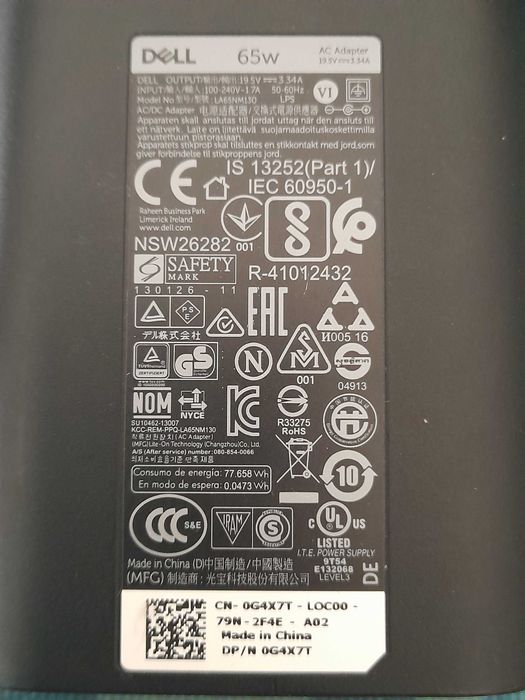 Alimentador computador DELL