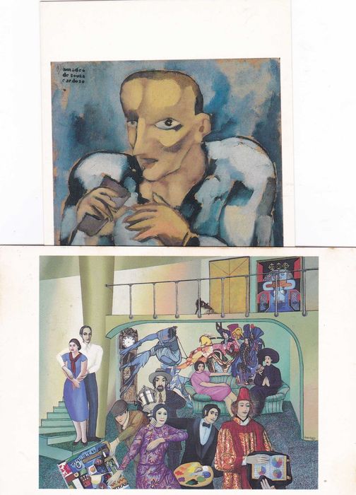 Postais pinturas de autores Portugueses