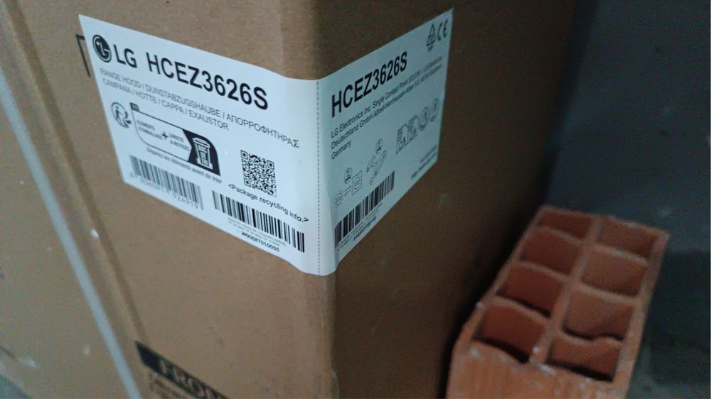 Exaustor Chaminé LG HCEZ3626S NOVO com garantia