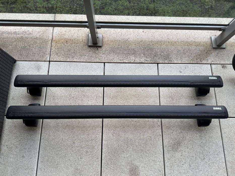 Thule WingBar Evo Czarny 127cm + stopy 754 + kit Toyota Auris 2006-2012 | Belki dachowe komplet OEM fit