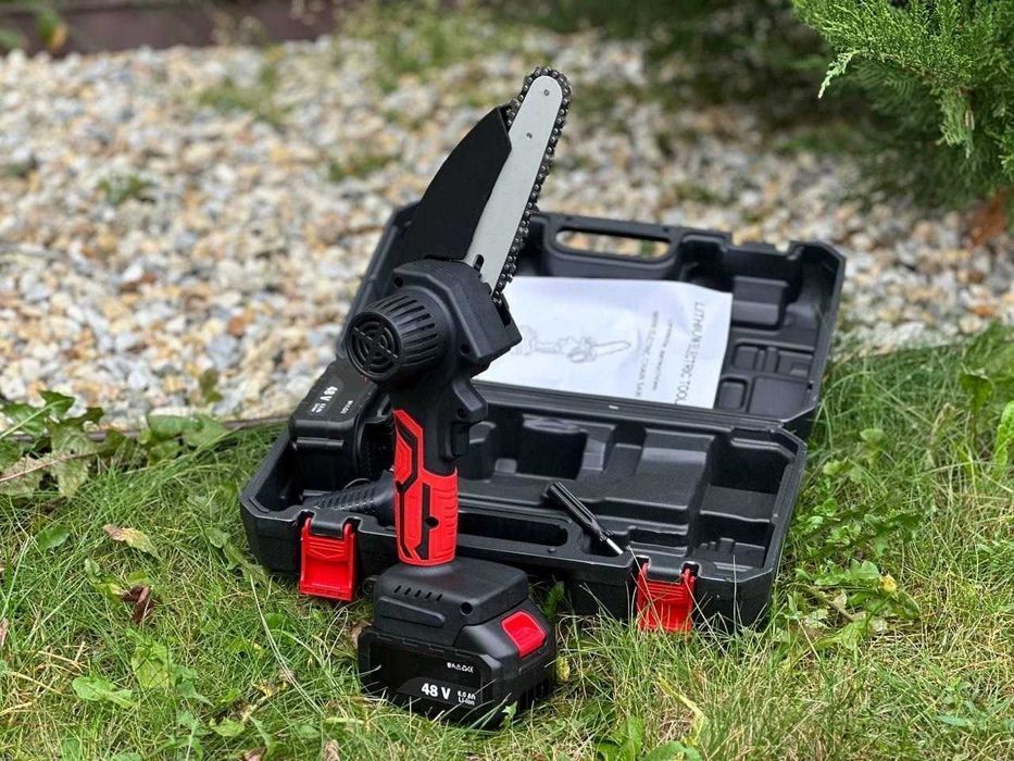 Цепная пила аккумуляторная. Мини пила аккумуляторная в кейсе Мини-пила