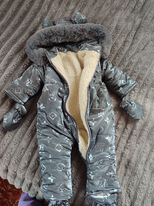 Комбінезон зимовий на овчині 74-80