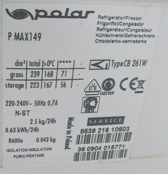 Szuflady do lodówki Polar  P Maxi 49
