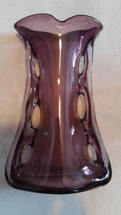 Płetwa rekina wazon Huta Szkła Tarnowiec