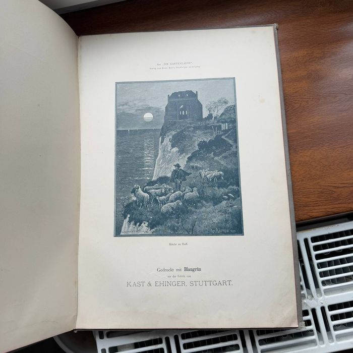 Antyczna Książka o Malarstwie Rast & Ehinger Stuttgart