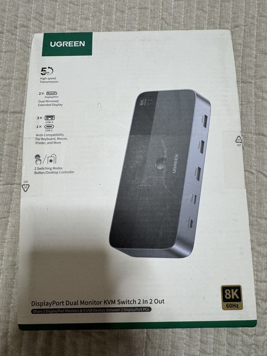 KVM-перемикач Ugreen AК700 (модель 55851)