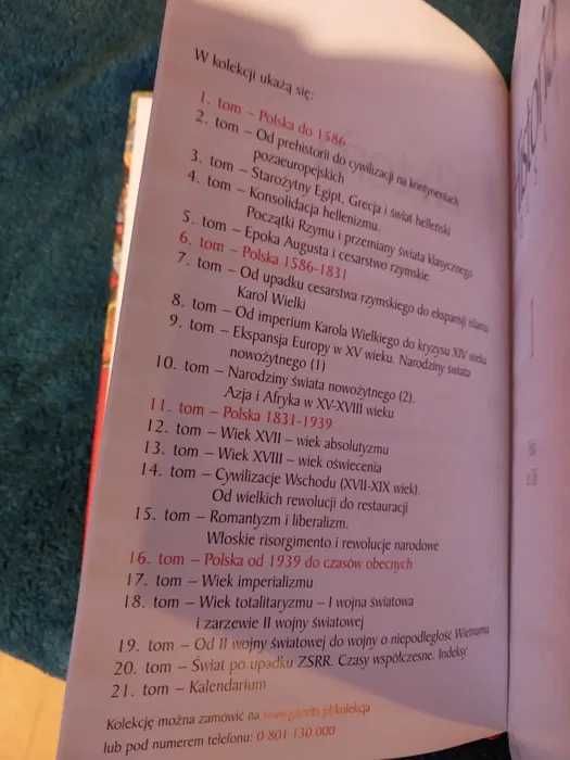 Historia Polski, historia powszechna-biblioteka GW-komplet 21 tomów