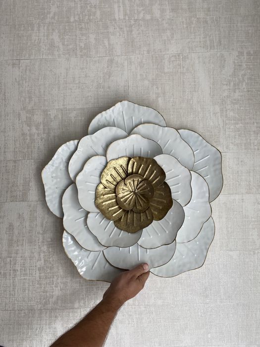 Peça decorativa metal, escultura, quadro