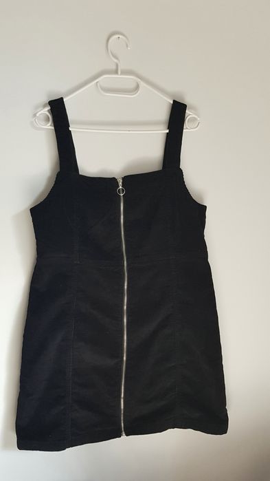 Czarna sukienka prążkowana 2XL