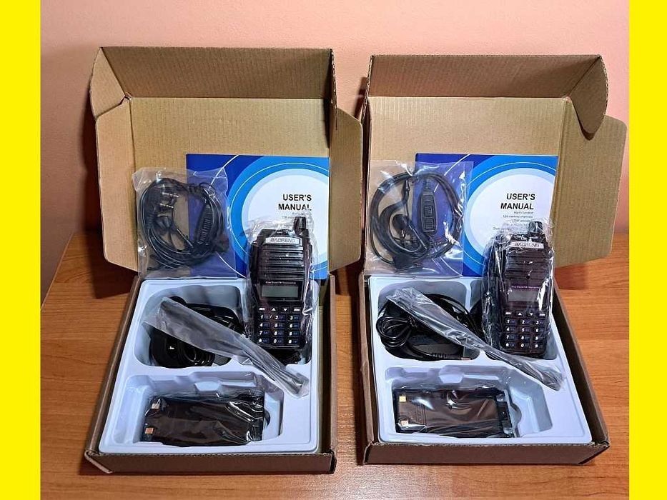 2szt.  Krótkofalówka  Baofeng UV-82 , 8W  Rozblokowana  PMR  NASŁUCH.