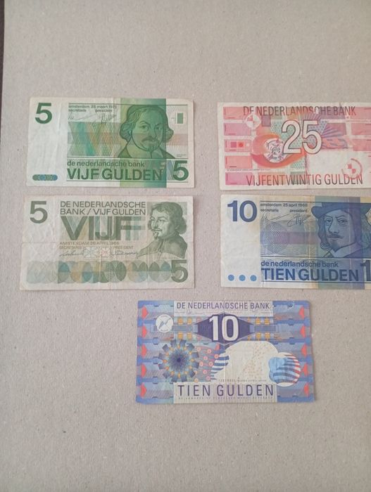 Banknoty Holandii, zestaw.