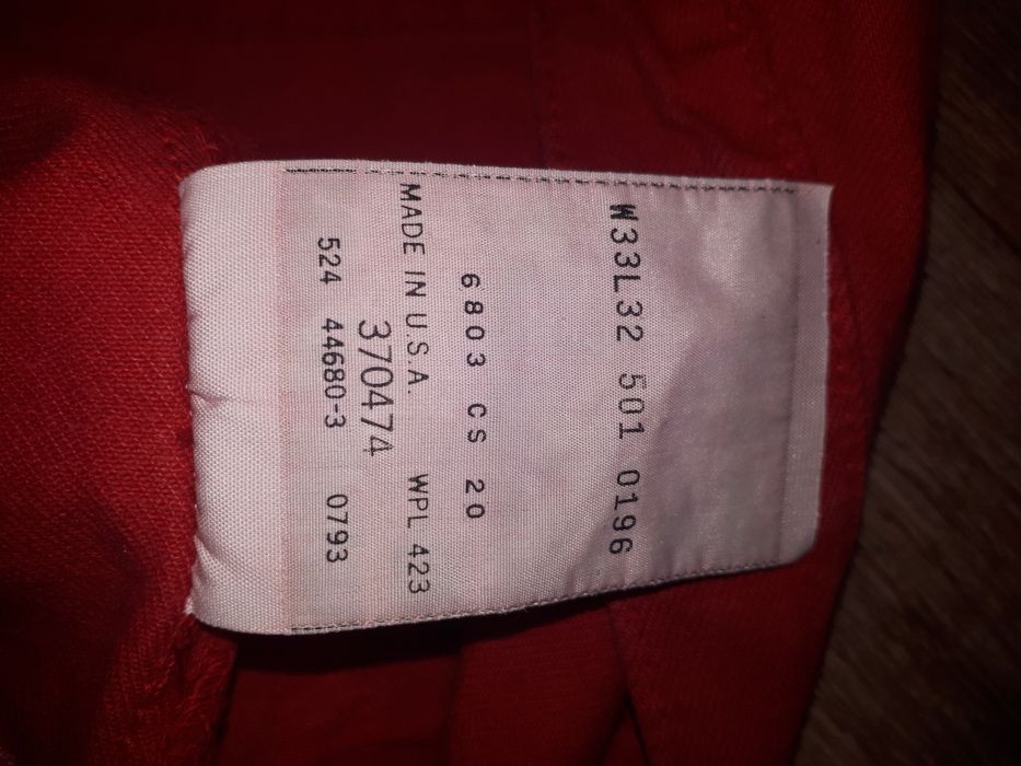 Джинсы Levis 501 made in usa.