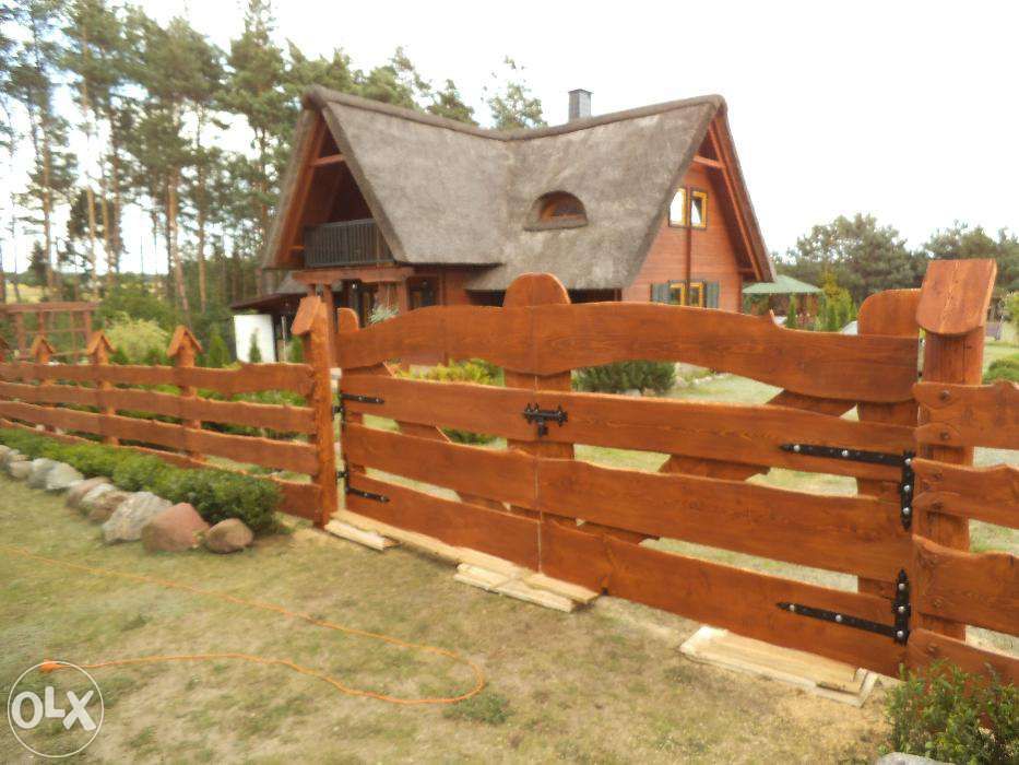 płot drewniany płoty drewniane ogrodzenie ogrodzenia
