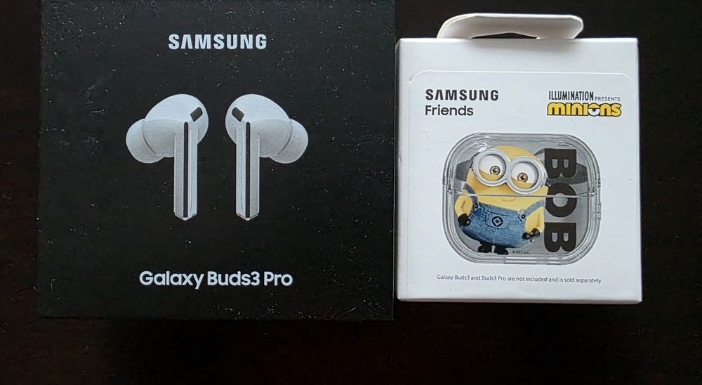 Samsung Galaxy Buds3 Pro nowe,oryg,białe z etui Samsung friends minion
