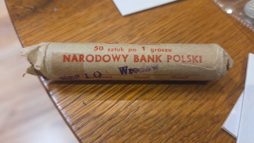 1 grosz rolka bankowa mennicze