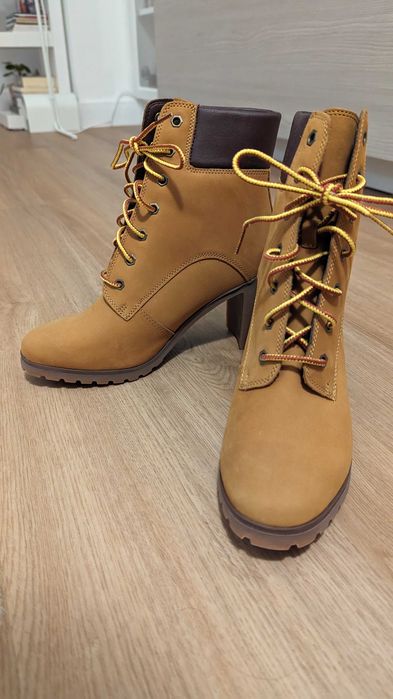 Timberland lace up allington 6 IN boot wheat nubuck & maintenance kit