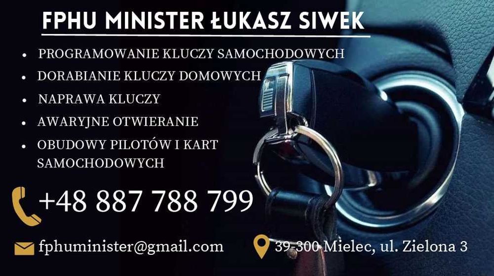 Dorabianie Kluczy do AUT - Centralny Zamek, Immobilizer, Keyless