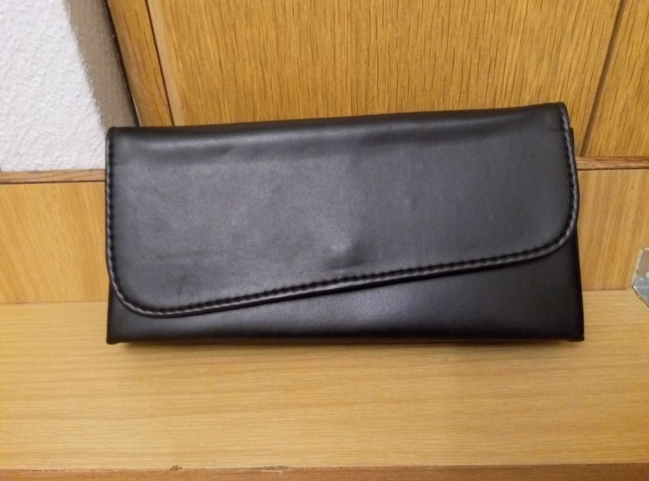 Torebka kopertówka czarna  28x14x4 cm  jedna komora