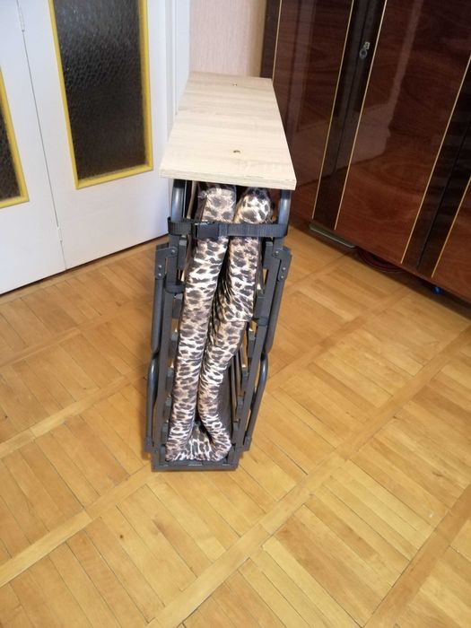 Розкладне ліжко з матрацом. Розкладачка на ламелях з матрацом