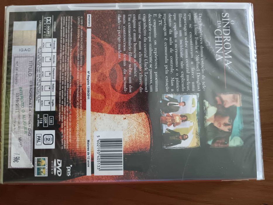 filme dvd original - o síndroma da china - selado