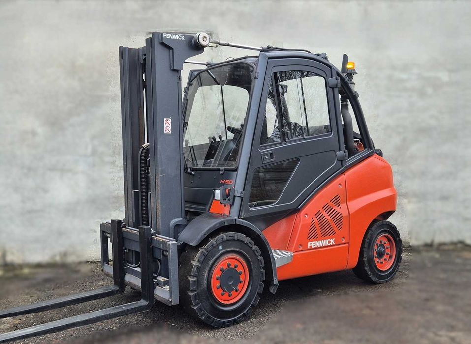 Linde H50 • TRIPLEX • 7700mtg • kabina • przesuw • niski wózek widłowy