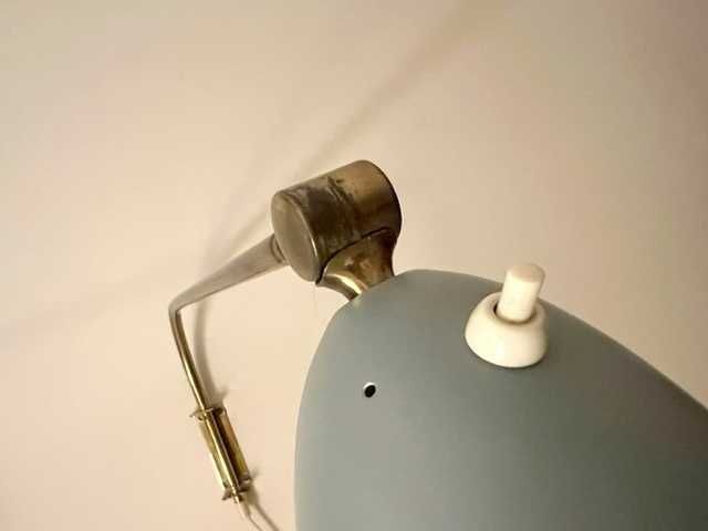 Candeeiro de parede de latão Greta Grossman pela SWEDEN EAE anos 60