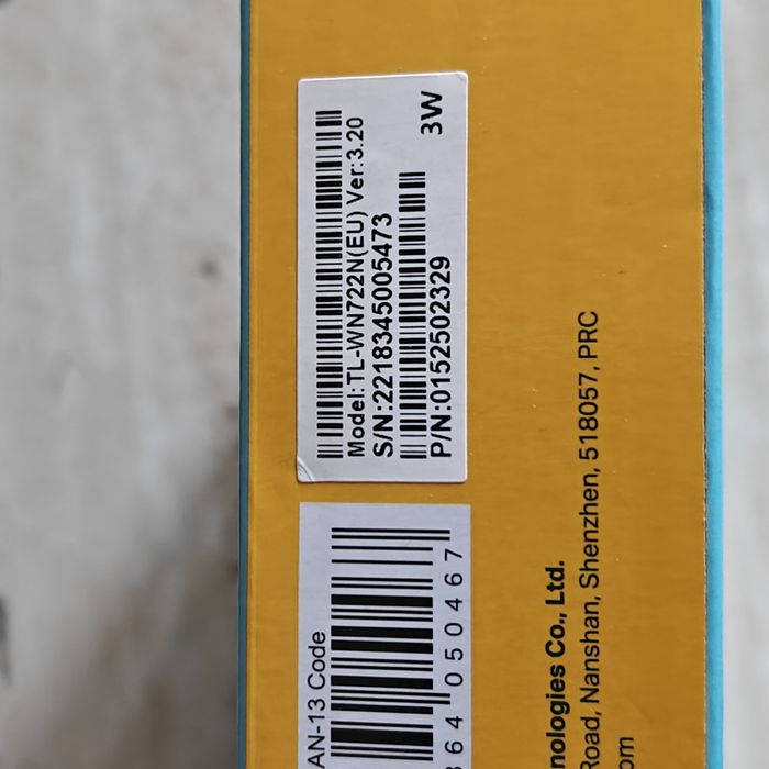 Wi-Fi адаптер TP-LINK TL-WN722N WiFi4 / 150 Мбіт/с / USB