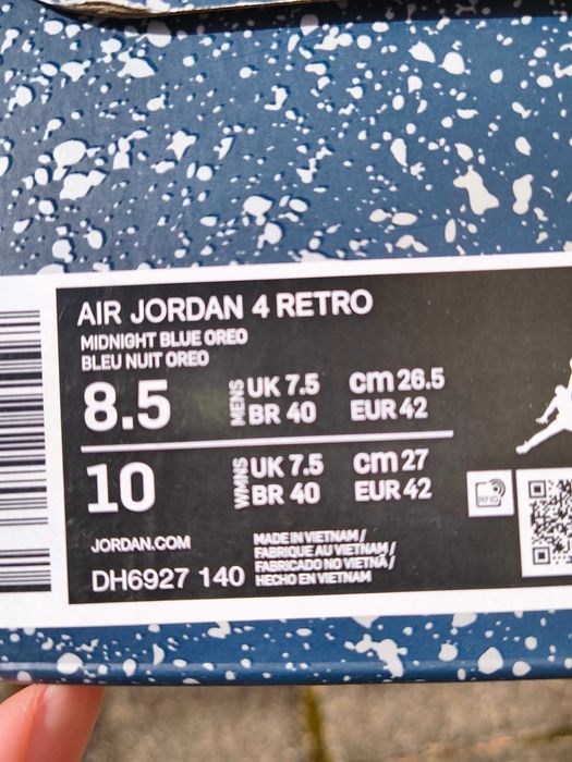 Nike Air Jordan 4 retro rozmiar 42