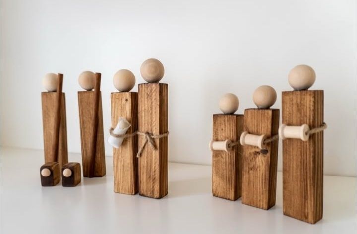 Presépio de natal artesanal