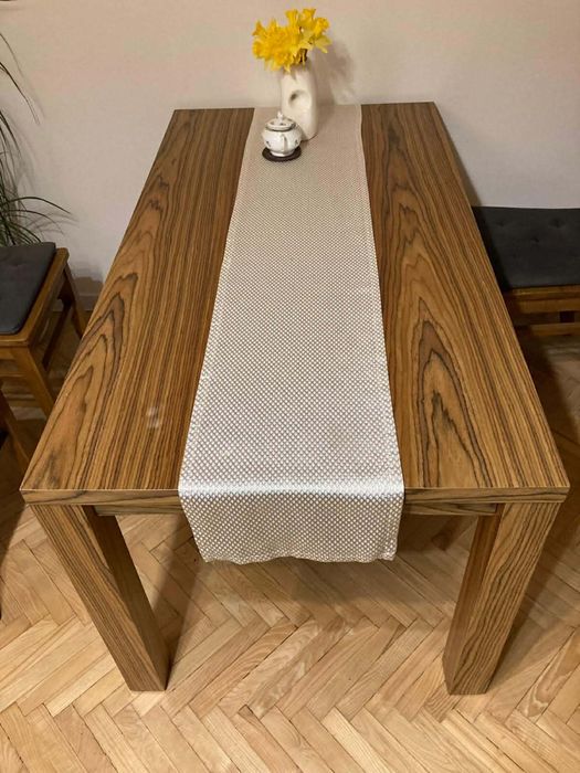 Stół do jadalni fornir drewno stół drewniany
