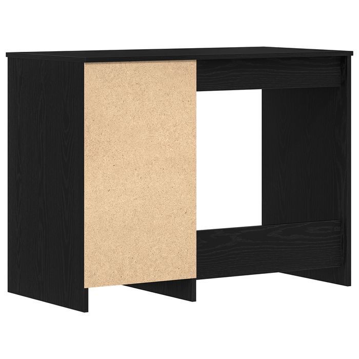 Biurko Vidaxl Czarne Dąb 100X50X76 Cm Materiał Drewnopochodny