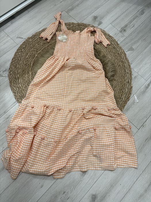 Nowa Suknia Maxi uni size Bawełna poliester