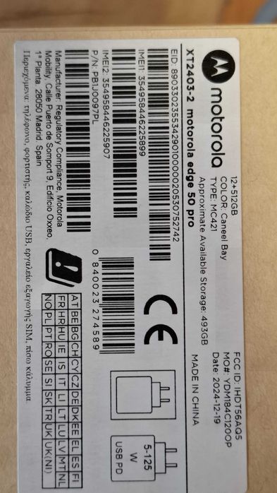 Motorola Edge 50 Pro  12/512gb