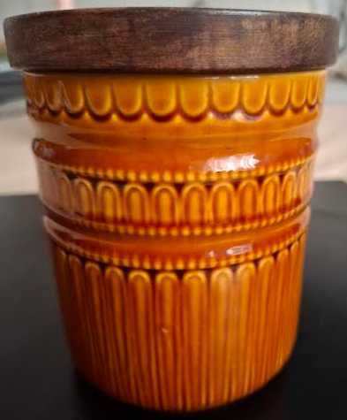 4 potes para cozinha, em faiança da SECLA