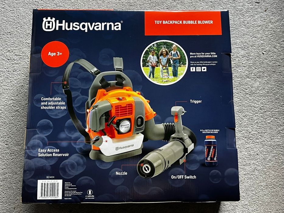 Toy Backpack Bubble Blower Dmuchawa Plecakowa Do Baniek Mydlanych