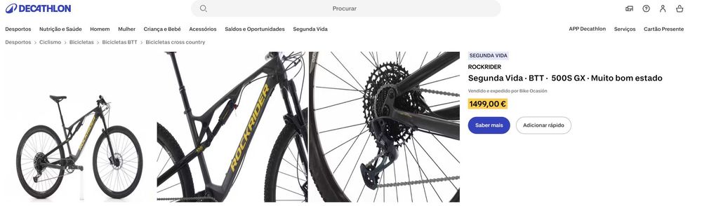 Bicicleta Rockrider XC500S XL