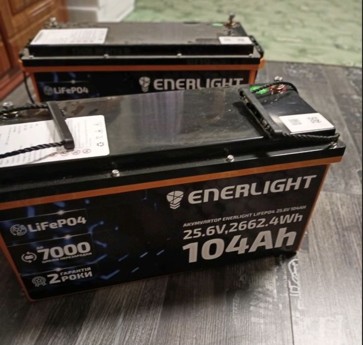 На Гарантії Акумулятор LiFePO4 Enerlight 25.6V 104Ah (2662.4Wh) для інвертора / ДБЖ