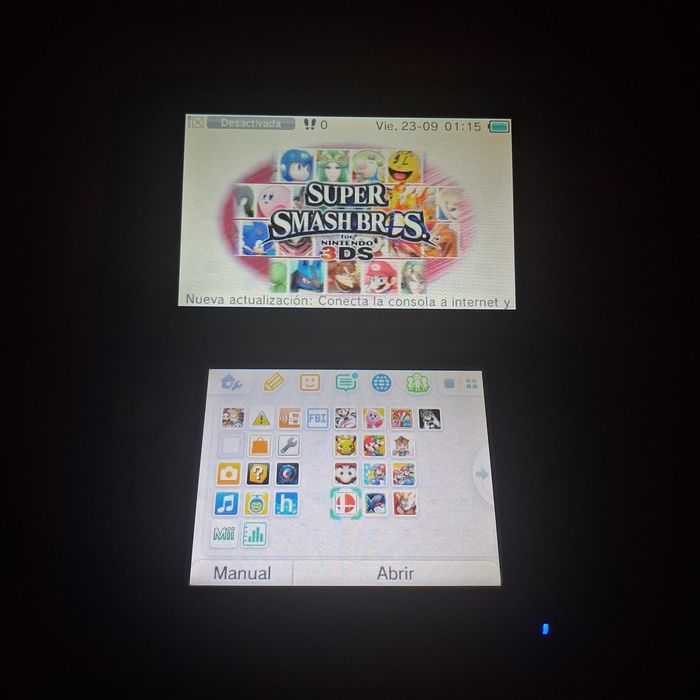 Nintendo 3DS XL com jogos