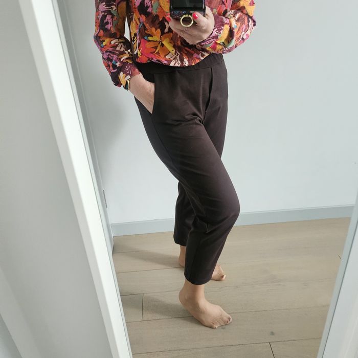 Spodnie Made in Italy S/M brązowe nowe