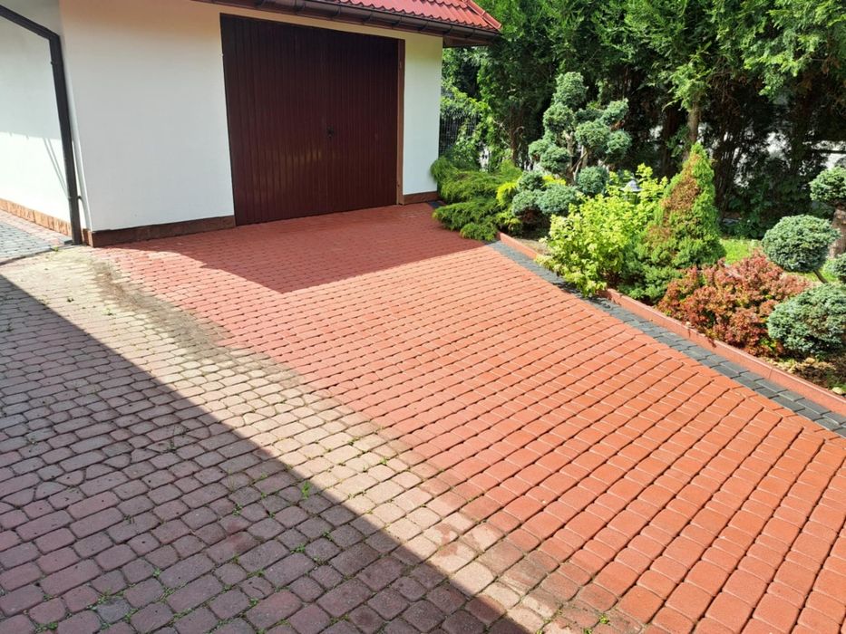 Profesjonalne mycie kostki brukowej, elewacji, dachów