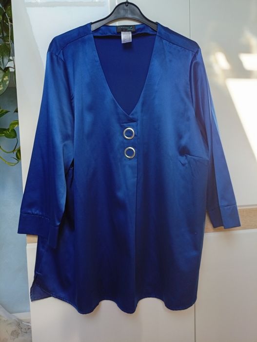 Elegancka bluzka kobaltowa