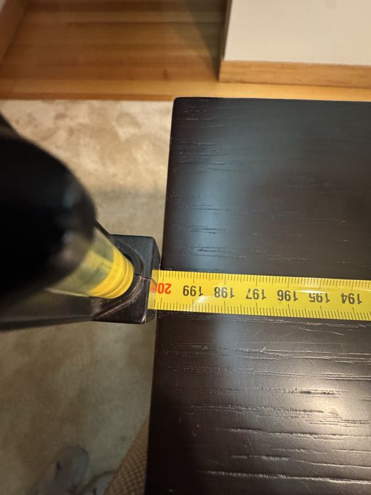 Mesa madeira wengué + cadeiras