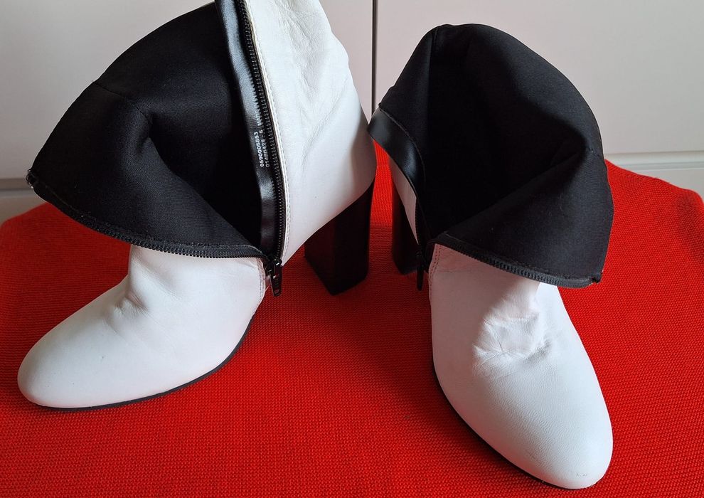 Botki skórzane firmy asos