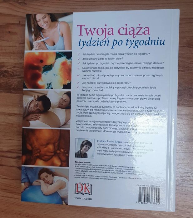 Książka "Twoja ciąża tydzień po tygodniu"Lesley Regan