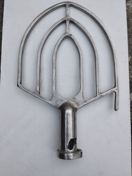 Pá inox misturadora massa pastelaria como nova