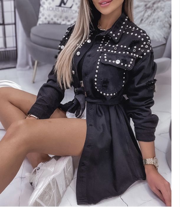 Katana czarna S nowa z metką