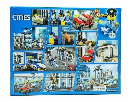 Zestaw Klocków Konstrukcyjnych CITIES Duży Posterunek Policji 936 el.