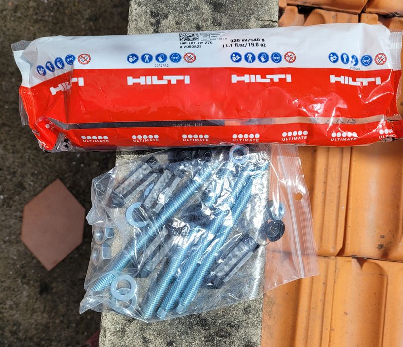 Kit Bucha Química Tijolo Hilti HIT-HY 270